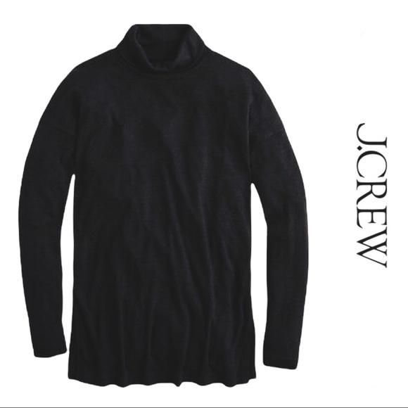 J.Crew Turtleneck Tunic in Black AB810 Size XS - Picture 2 of 6